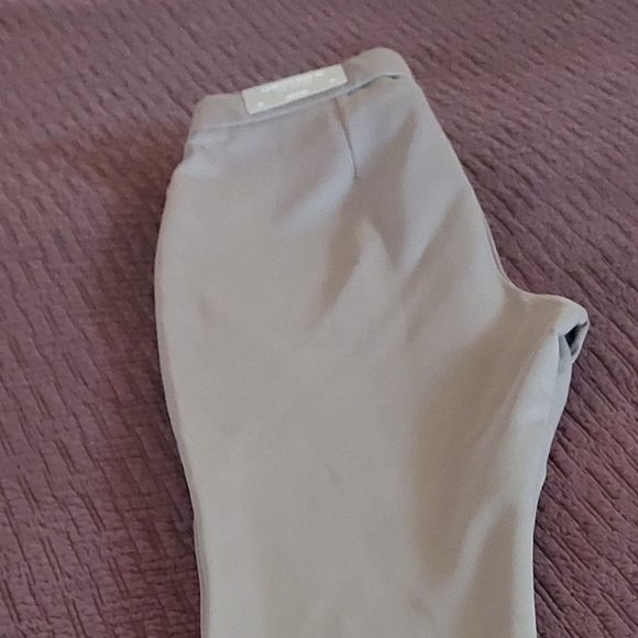 CHICO'S FAUX SUEDE FRONT PONTE LEGGINGS.COLOR: EARTHEN TAUPE SIZE 1R (8-10). NWT - Picture 10 of 11